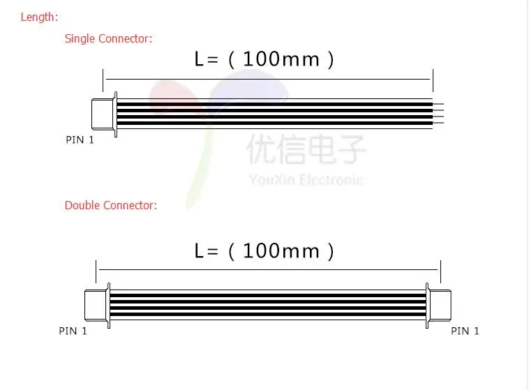 5Pcs SH 1.0 Wire Cable Connector DIY SH1.0 JST 2/3/4/5/6/7/8/9/10 Pin Electronic Line Single Connect Terminal Plug 28AWG 10cm