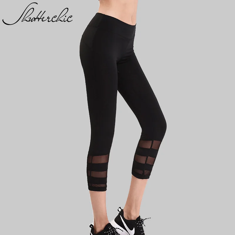 2016 Womens New Korean Black Ripped Hole Leggings Pants