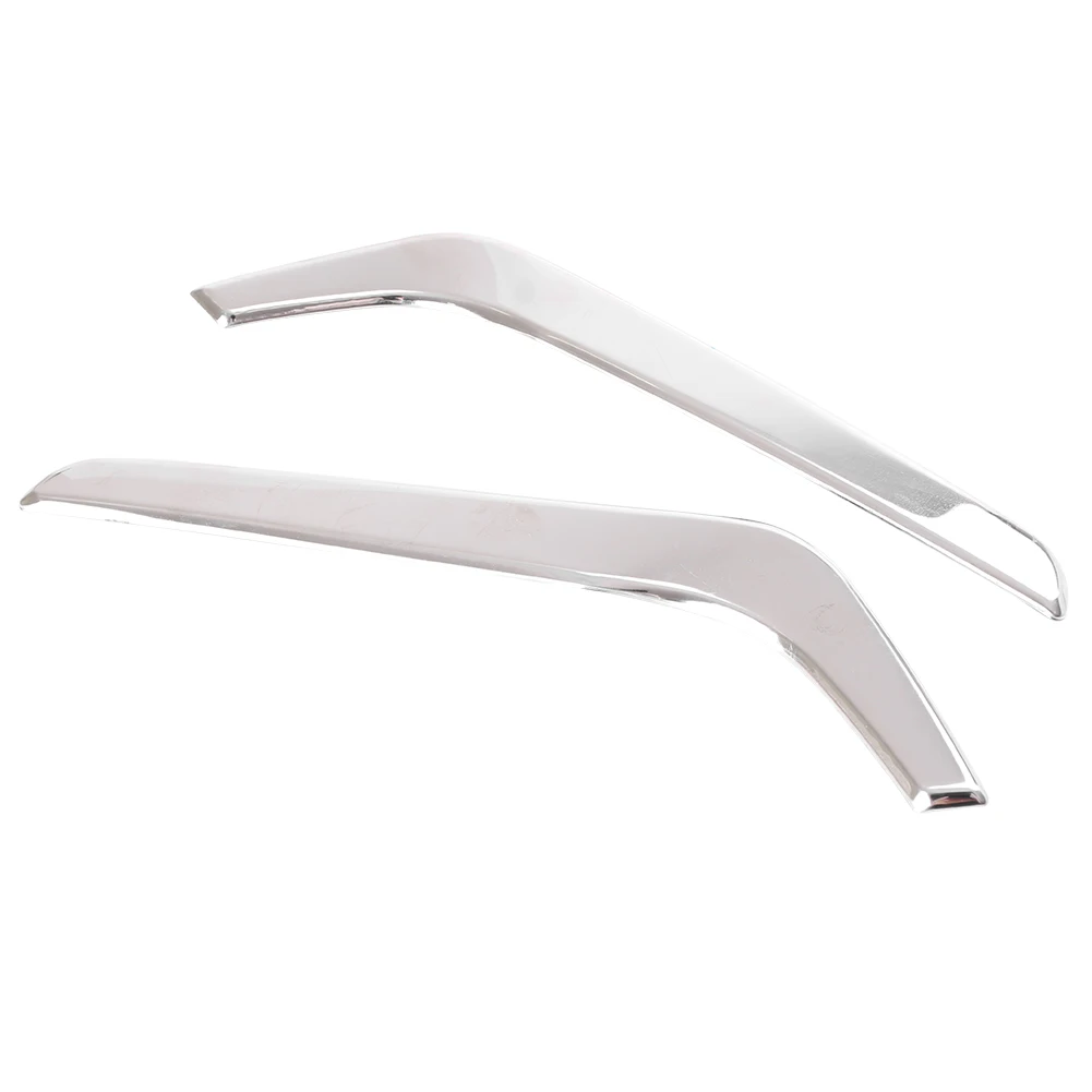 2PCS Auto Car Front Fog Light Decoration Eyebrow Cover Trim For Honda CR-V 2017 Stainless Steel