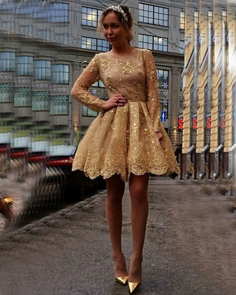 gold hoco dress
