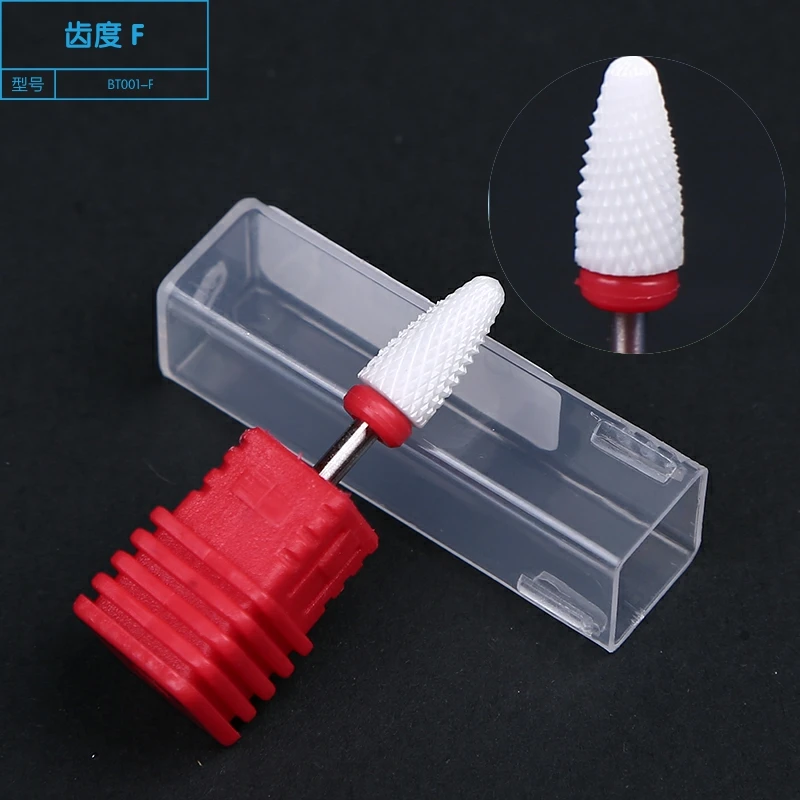 

1pc Straight Tip Ceramic Nail Drill Bit Mill Cutter For Electric Drill Manicure Machine Device Accessory Polish Tool For Carving