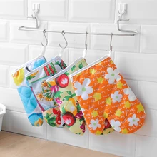 Полезные рукавицы для духовки, для дома, кухни, для микроволновой печи, термостойкие, для приготовления пищи, перчатки из хлопка, утепленные, Горячая Изоляция, перчатки, кухонные принадлежности