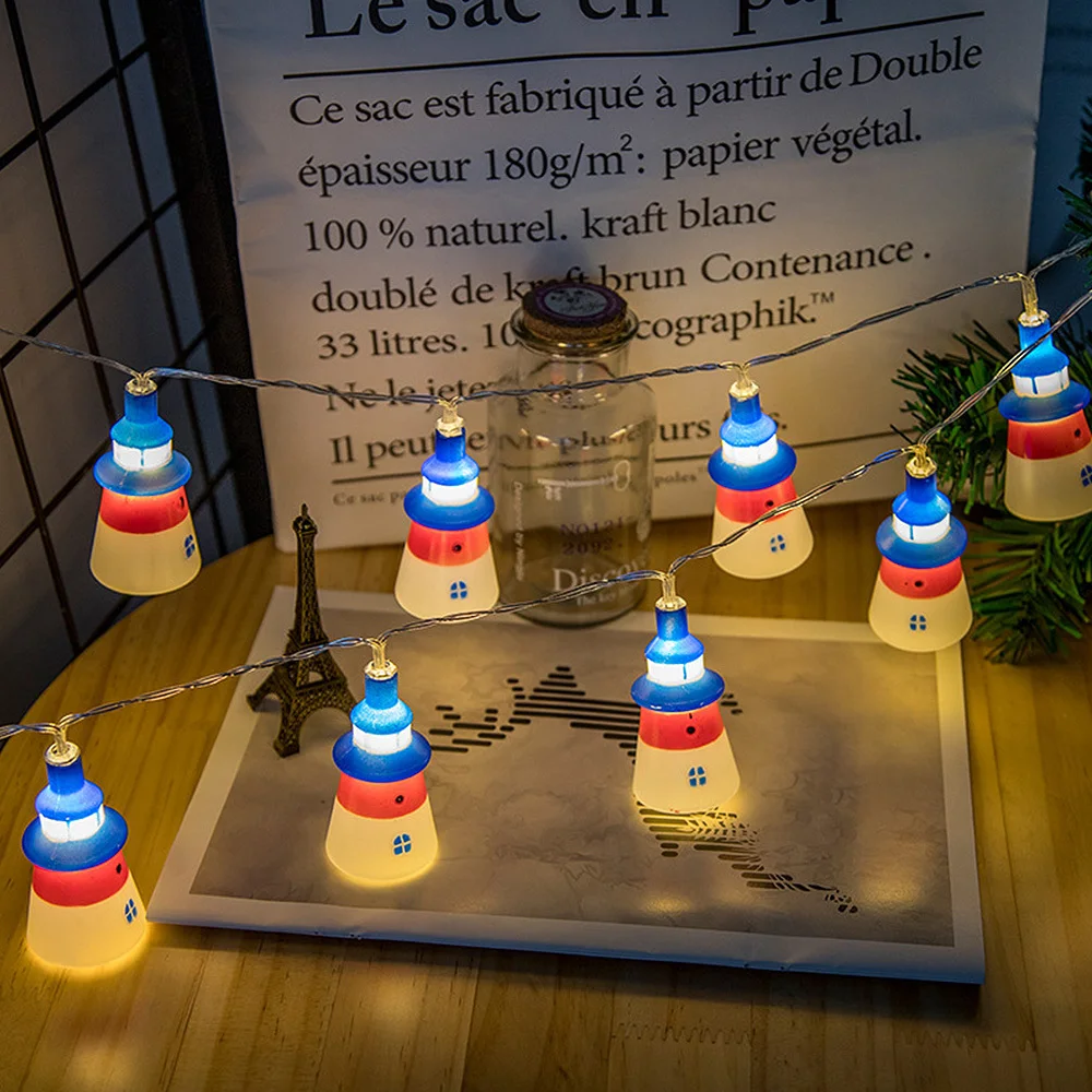 

Lighthouse LED Light String Fairy Lights Night Light Christmas Party Home Decor Hot Sale