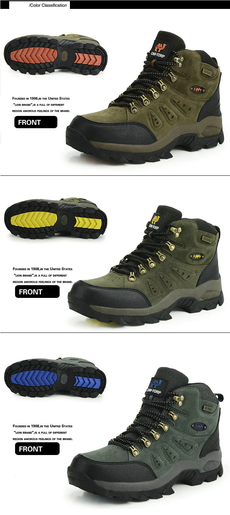 Mortonpart/водонепроницаемые мужские треккинговые ботинки; сезон осень-зима; альпинистские ботинки с высоким берцем; обувь для походов и охоты; кроссовки на резиновой подошве; унисекс