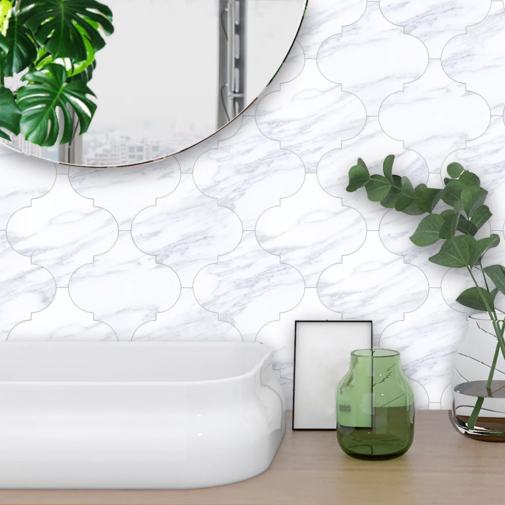 10 قطعة/المجموعة الأبيض الرخام نمط فانوس شكل لاصق أرضيات لاصق خلفية مقاومة للمياه ل معيشة غرفة نوم المنزل الديكور 10 قطعة/المجموعة الأبيض الرخام نمط فانوس شكل لاصق أرضيات لاصق خلفية مقاومة للمياه ل معيشة غرفة نوم المنزل الديكور
