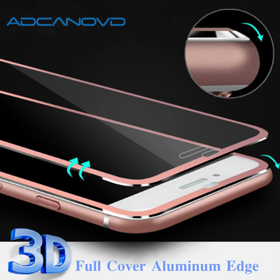 2 шт 3D изогнутое Защитное стекло для iPhone 6 6s 7 8 plus полное покрытие закаленное на iphone