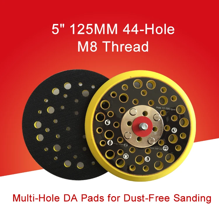 

5" 44-Hole DA Sanding Pad Sander Backing Pad Multi-Hole Dust-Free Abrasive Tools Grinder Accessories
