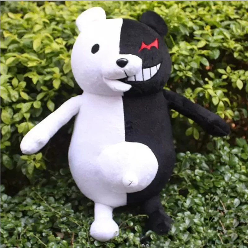 30 см милые Мультяшные куклы Dangan Ronpa Monokuma кукла плюшевые игрушки Черный Белый Медведь Высокое качество модели детские игрушки подарок на день рождения