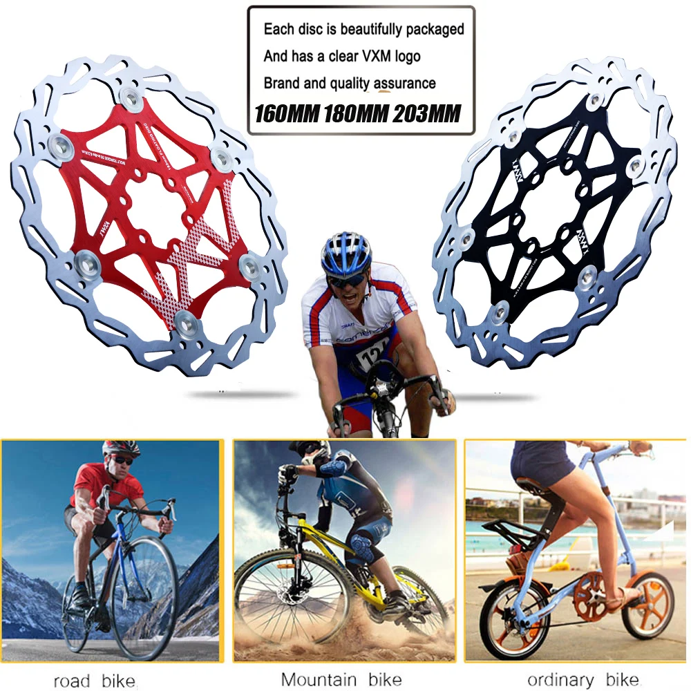 Vxm Велосипеды Дисковый Тормоз MTB DH тормоза поплавок плавающей диски 160 мм/180 мм/203