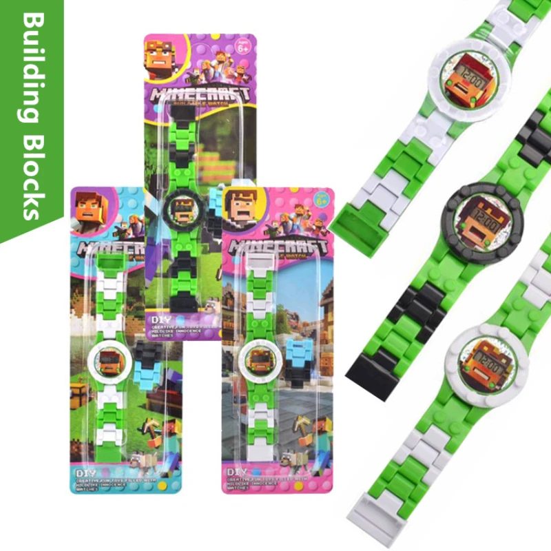 

Children Watch Building Blocks Bricks Toys Compatible LegoINLY NinjagoINLY LegoINGS LegoINGL Legoed Watches For Child Kid Gift