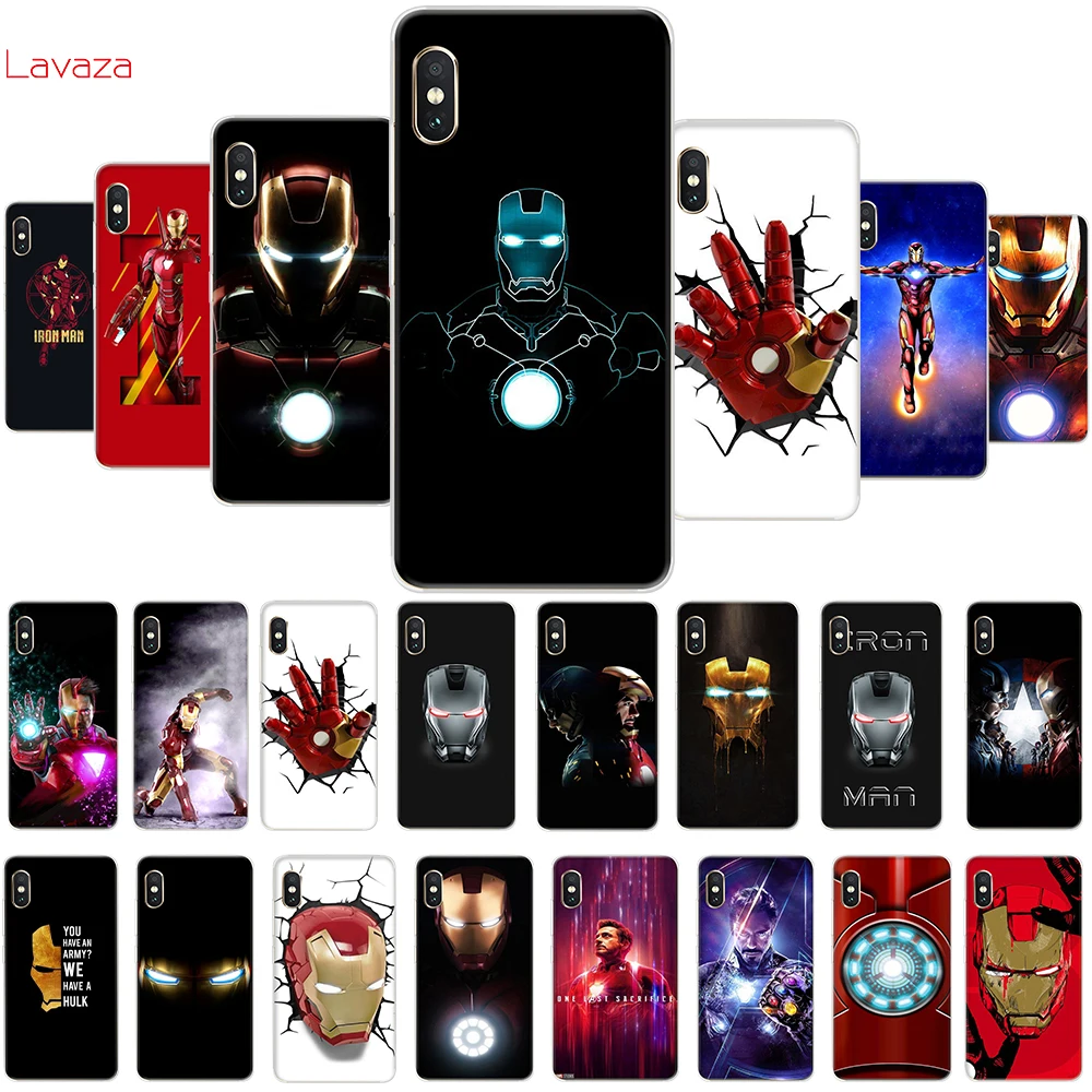 

Lavaza Iron Man Hard Case for POCOPHONE F1 for Xiaomi A2 8 9 SE Lite A1 Max 3 for Redmi Note 7 Pro Cover
