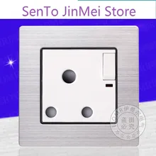 15A Will South Africa Mark India Socket Circular Hole 86 Type Switch Socket Panel Wall Three Kongyuankong Socket