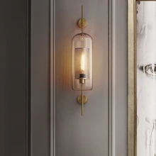 Wandlamp Loft Retro Industrial LED Light Fixture American Vintage Study Office Bedroom Aisle Bronze Color LED Wall Lamp Lighting loft retro industrial wind led fixture american country vintage study office bedroom aisle bronze color wall lamp free shipping