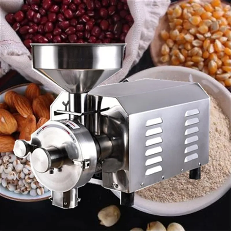 

Grains Spices Herbal Cereals Coffee Dry Food Grinder Mill 1500w Grinding Machine grist mill home medicine flour powder crusher
