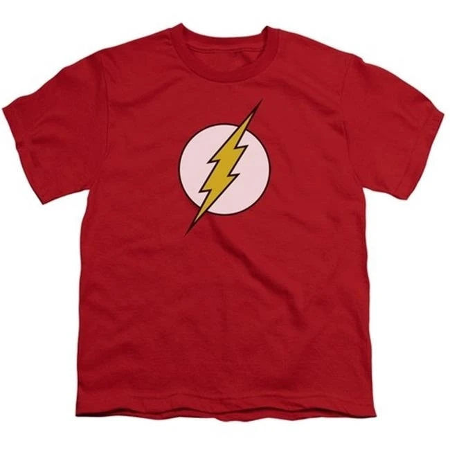 Trevco Dc-Flash Logo - Short Sleeve Youth 18-1 Tee - Red Small