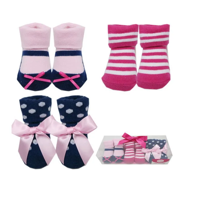 3 PCS New Baby Socks Baby Boy and Baby Girl Socks Gift Sets for Baby Toddler's Socks Baby Infants Wear SpringAutumn 0-9 Months (5)