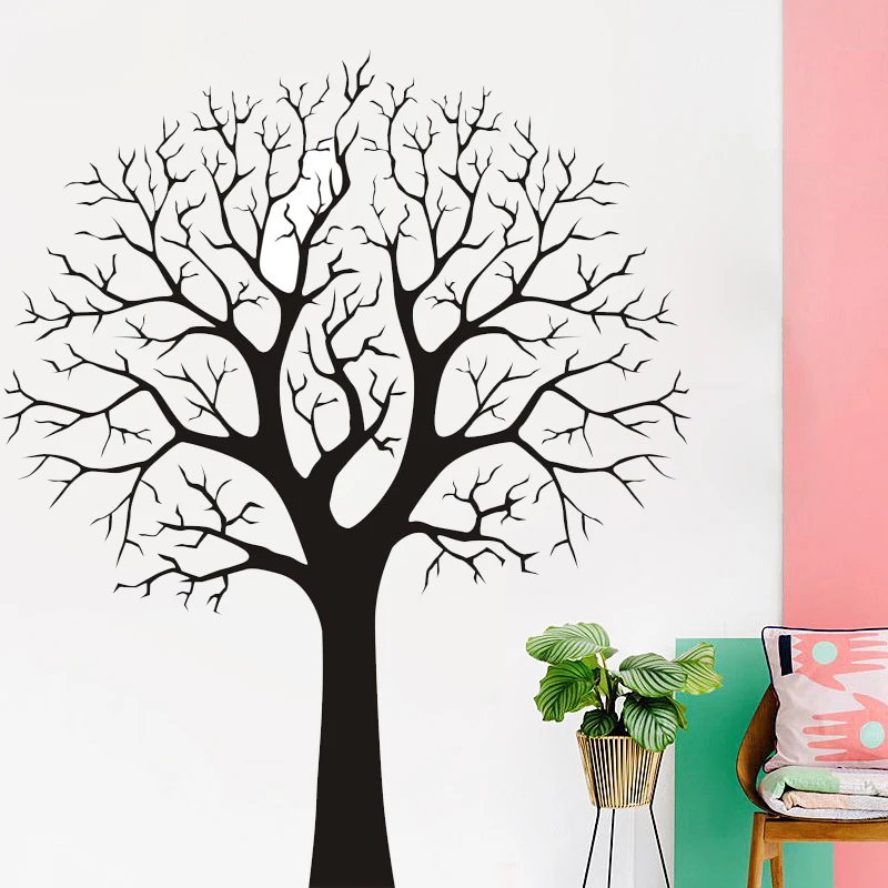Zm2 Big Trees Wall Decorative Removable Vinyl Decals Home Stickers Art