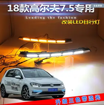 

Car bumer headlight for 7.5 Golf 7 golf7 daytime running daytime light 2018~2019 car accessories LED DRL Fog for Golf7 day light