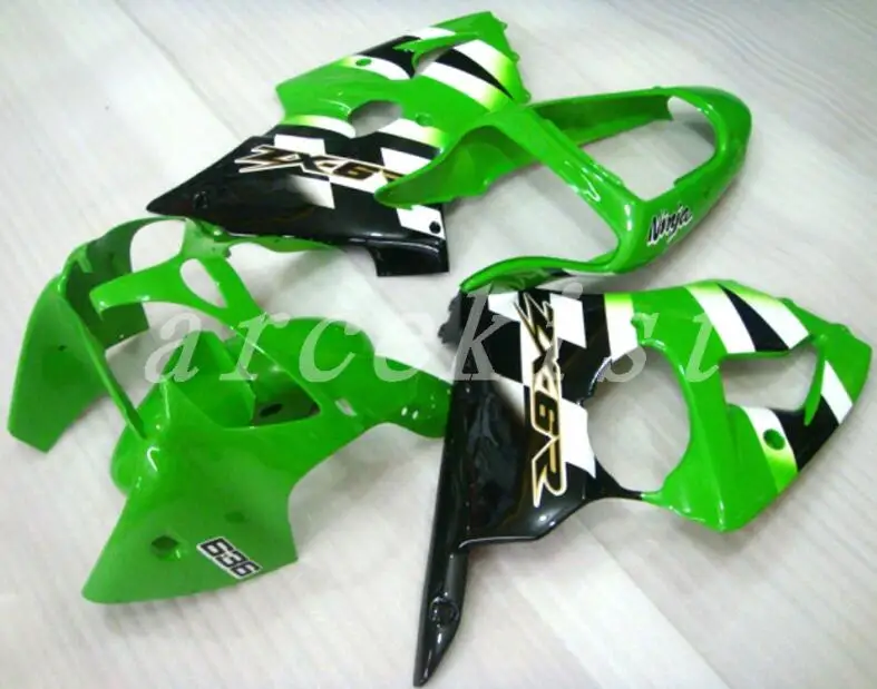 

New Injection ABS Fairing kit for Kawasaki ninj ZX6R 636 ZZR600 600cc 2001 2002 2000 00 01 02 fairings set custom green white BR