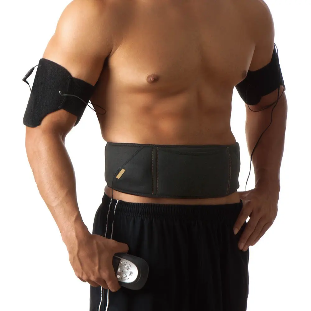 Sunmas Sm9065 Full Body Electronic Muscle Stimulation Toning Massager with Massage Belt and Arm Band black