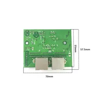 הלוח pcb מפעל מיני ישיר מהר 10/100 / 1000Mbps 2 יציאת רשת Ethernet לרכזת LAN מתג הלוח שני שכבת PCB 2 RJ45 1 * יציאת הראש 8pin (5)