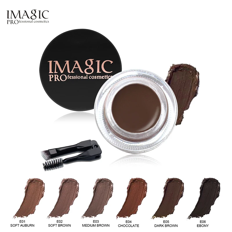 

IMAGIC Professional Tint Makeup Eyebrow Gel Fondant for Eyebrows Lasting Natural Waterproof Eyebrow Pencil Cosmetics With Brush