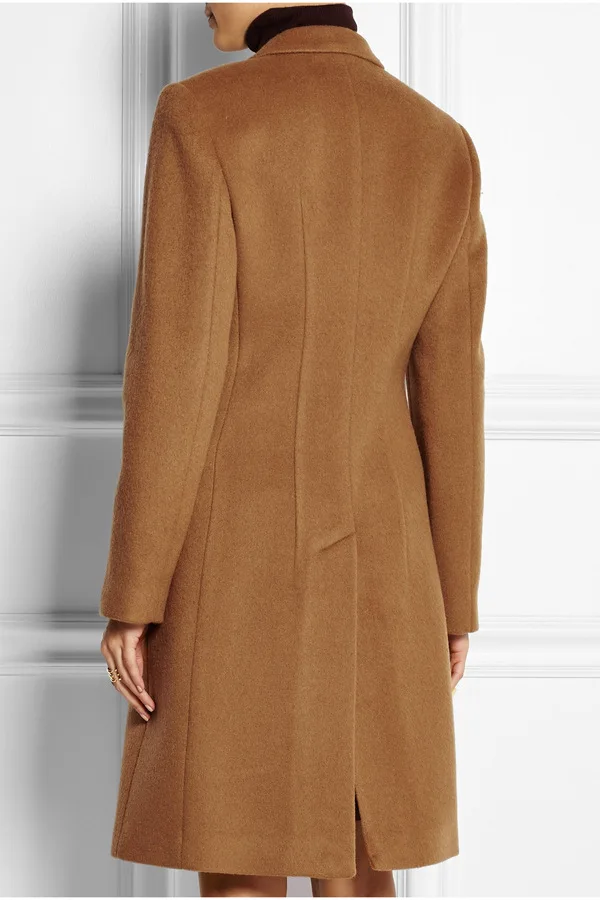Femmes Long À Chameau En Boutonnage Mélanges 2018 Élégant Laine Purebliss Manteau De Cachemire Blendwomen D'hiver Femelle Double AqFS7w5