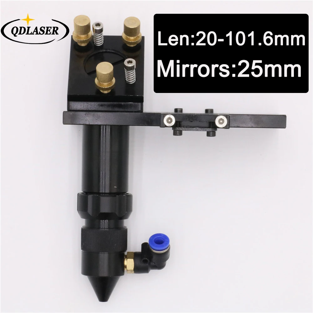 

CO2 Laser E Head for Focus Lens Dia.20 FL.101.6mm & Mirror 25mm Mount