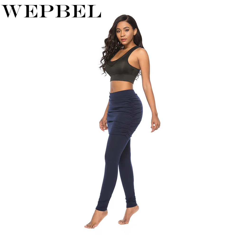 WEPBEL,, женские бандажные леггинсы, Спортивная мини-юбка, леггинсы, эластичные леггинсы для бега