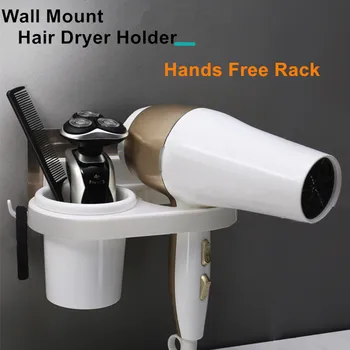 Billige Haar Trockner Halter, Haar Styling Lagerung Rack Barber Salon Richt Veranstalter, Lagerhalter & Racks Für Haar Trockner Pinsel