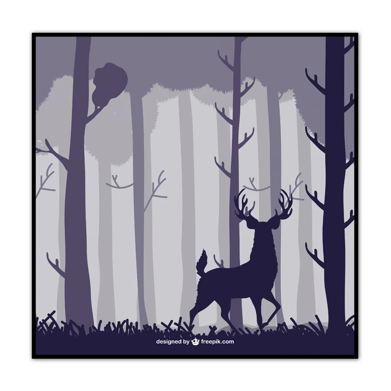

(No Framed) Modern Elk poster Custom Canvas Print On Canvas Printing Wall Pictures Home Decoration wholesale 12YM-7-Z-LSL