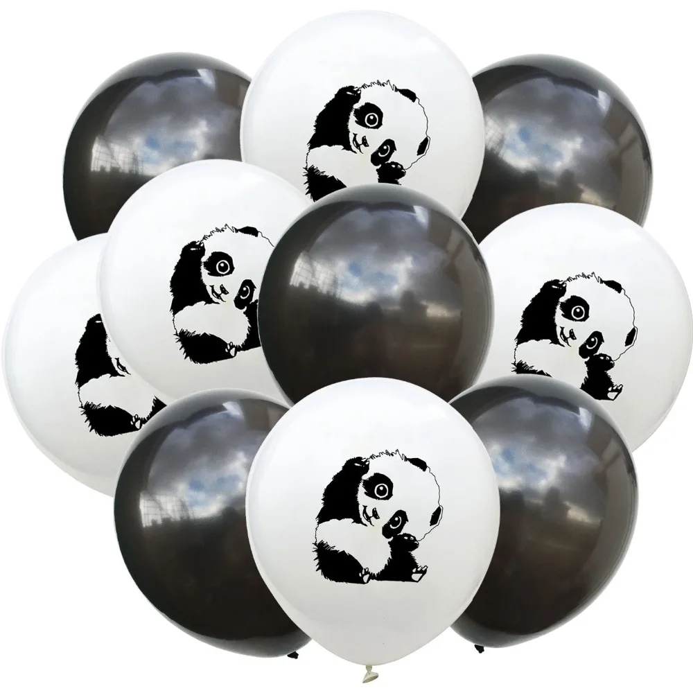 10pcs cute panda latex balloon kids birthday baby shower balloons