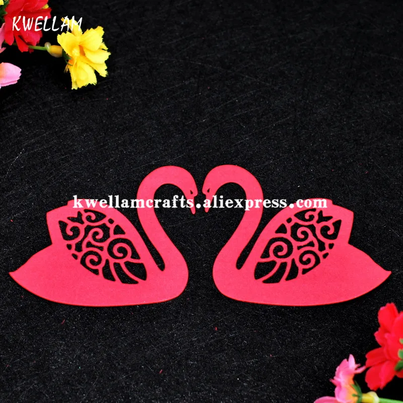2pcs Swan Metal Die cutting Dies For DIY Scrapbooking Photo Album