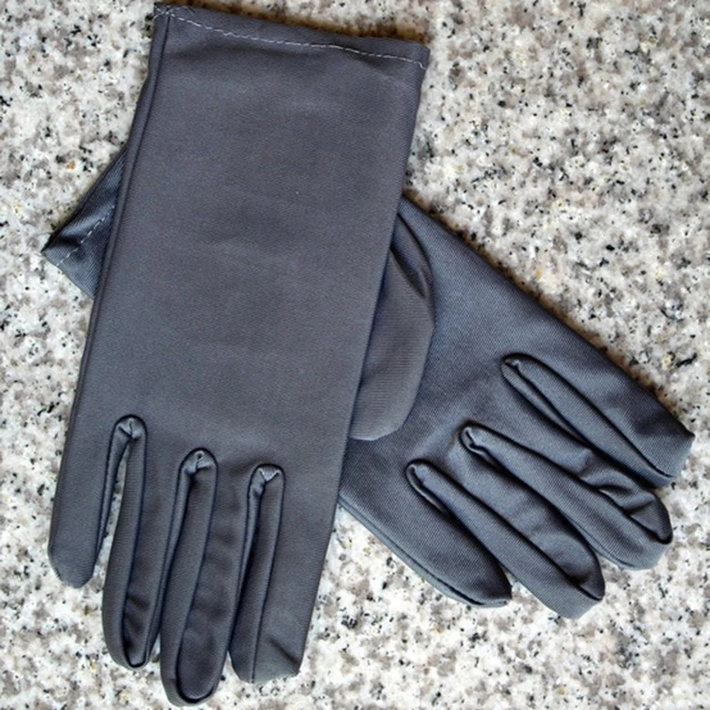 1 пара летних супер-эластичных коротких перчаток дизайн солнцезащитный крем от солнца противоскользящие женские перчатки#5