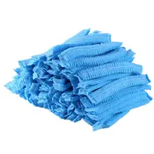 100 шт Нетканая одноразовая шапочка для душа плиссированные Анти Пыль спа волосы банные шляпы