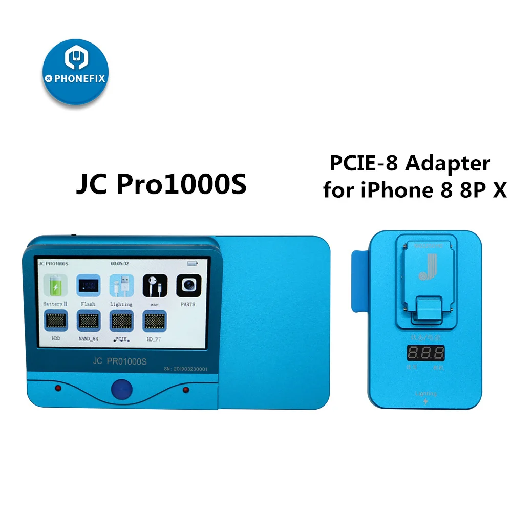 PHONEFIX JC Pro1000S NAND программатор SN Read Write Error Repair Tool для iPhone 8 8plus X ремонт материнской платы Обновление памяти - Цвет: Combination
