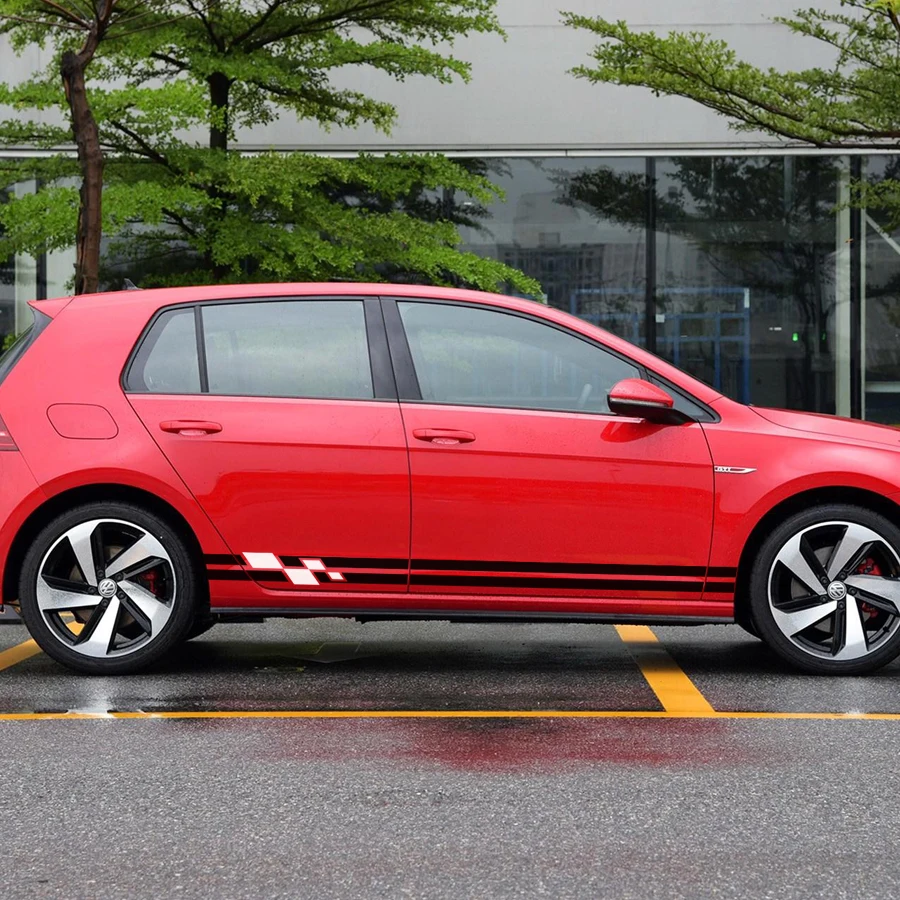 Подходят для Volkswagen Golf Настраиваемые наклейки автомобиля крутые на гоночную