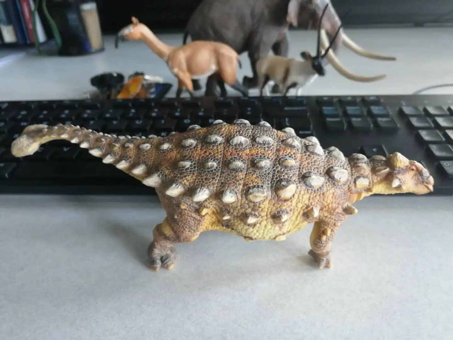 PNSO Ankylosaurus Ankylosaur модель рисунок динозавра Юрского периода для взрослых и детей Коллекция научное образование игрушки подарок домашний декор