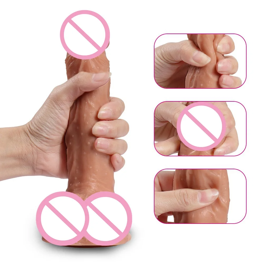  Gran Consolador vibrador de carga USB realista consolador para mujer automática telescópica Shock c