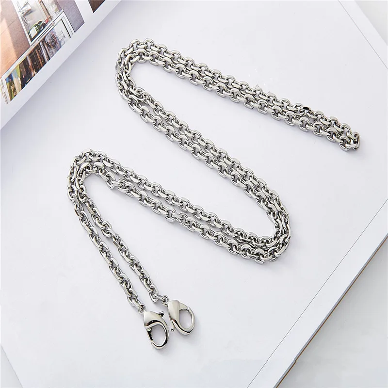 

Silver Gold Metal Chain Punk Trousers Hipster Chain for Men Women Jeans Pants/ Handbag Chain Jewelry Accessories 0.7CM X 60CM