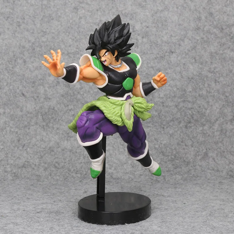 Dragon Ball Z Super Saiyan broli Broly Full Power Brolly PVC Figure Collectible Model Toy Movie Ver. Green Hair VS Goku Broli - Цвет: Цвет: желтый