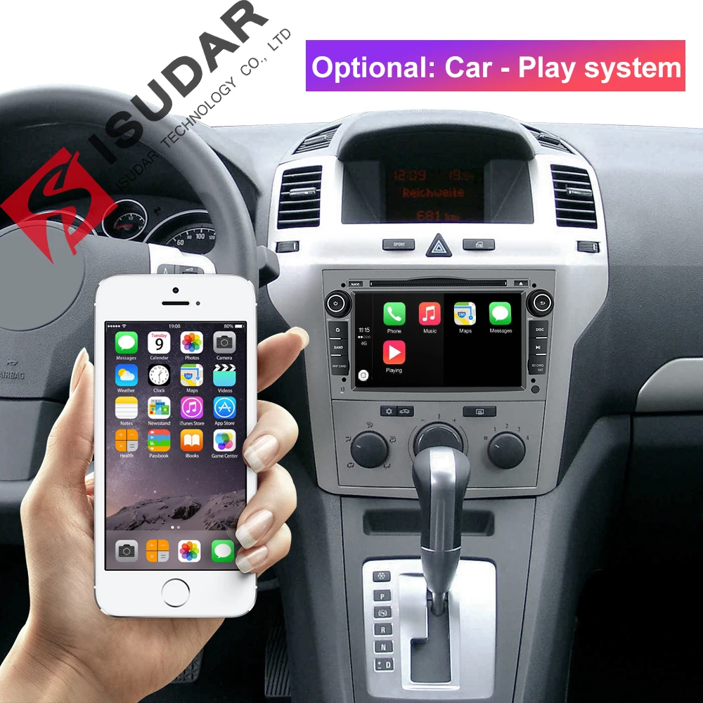  Isudar Auto Multimedia-Player GPS Android 9 2 Din DVD Automotivo Für OPEL/ASTRA/Zafira/Combo/Corsa 
