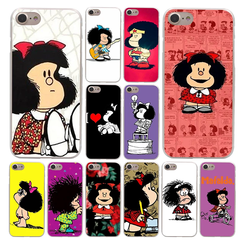 Lavaza Mafalda красивый чехол для телефона Apple iPhone 4 4s 5C 5S SE 6 6 S 7 8 Plus 10 X Xr Xs Max 6 Plus 7 Plus