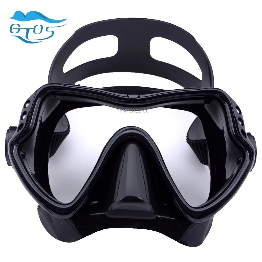 High quality scuba diving mask with Tempered glass,Silicon Professional Freediving,