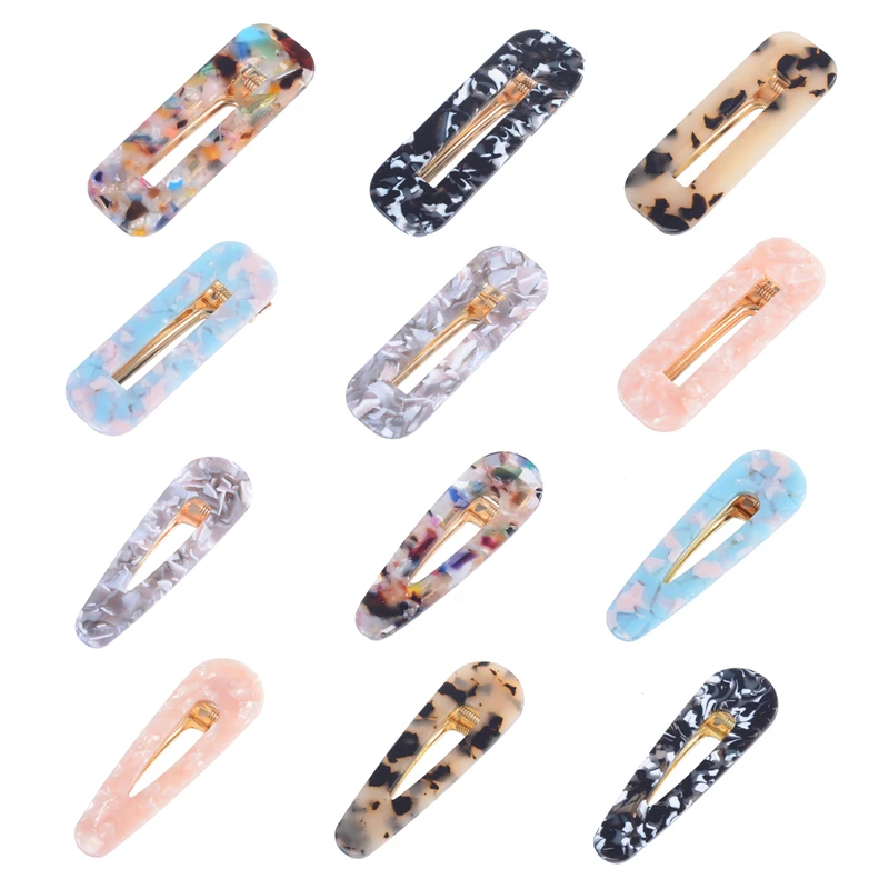 

Korean Acrylic Hairpin Duckbill Hair Clips for Women Vintage Wedding Bride Hair Accessories Hair Jewelry Headwear Colorful