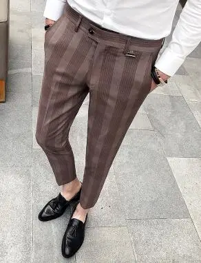 2018 Summer Plaid Pants Mens Checkered Pants Perfume Men Dress Pants ...