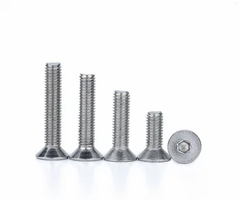 

10Pcs M3 M4 DIN7991 Countersunk Socket Cap Screws A4 316 Stainless Steel Allen Key Bolts 4 5 6 8 10 12 14 16 18 20 25 30-50mm