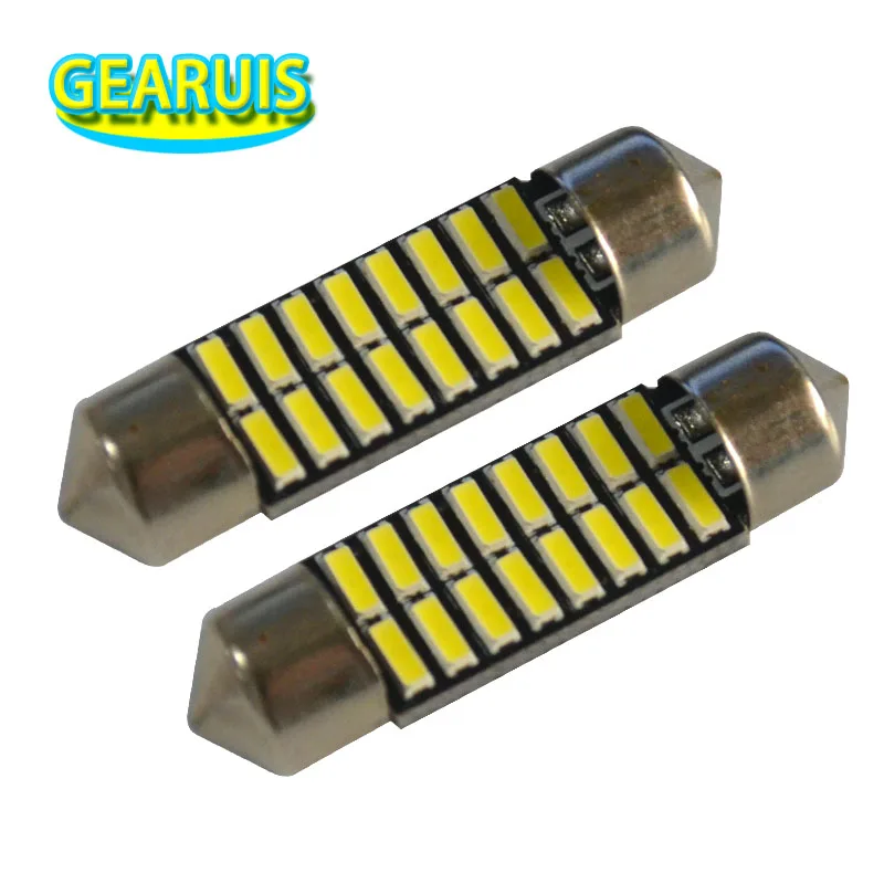 

10cs Festoon 31MM 36MM 39MM 41MM light 70MA c5w 16 SMD led 4014 Car Dome Reading Lights Auto Lamps Canbus Bulbs car styling 12V