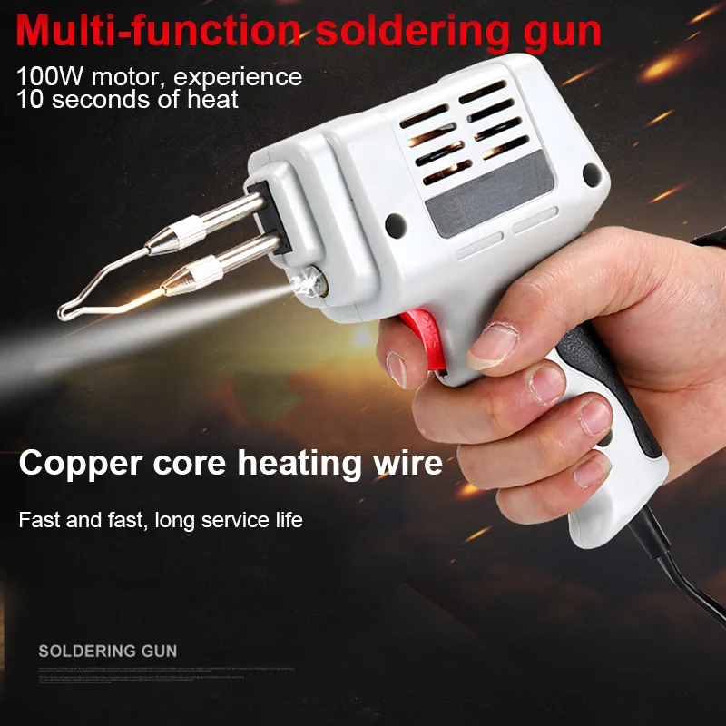 

100W Electric Soldering Iron Tin Welding Tool Solder Wire with LED for Circuit Board DIY Tools JDH99