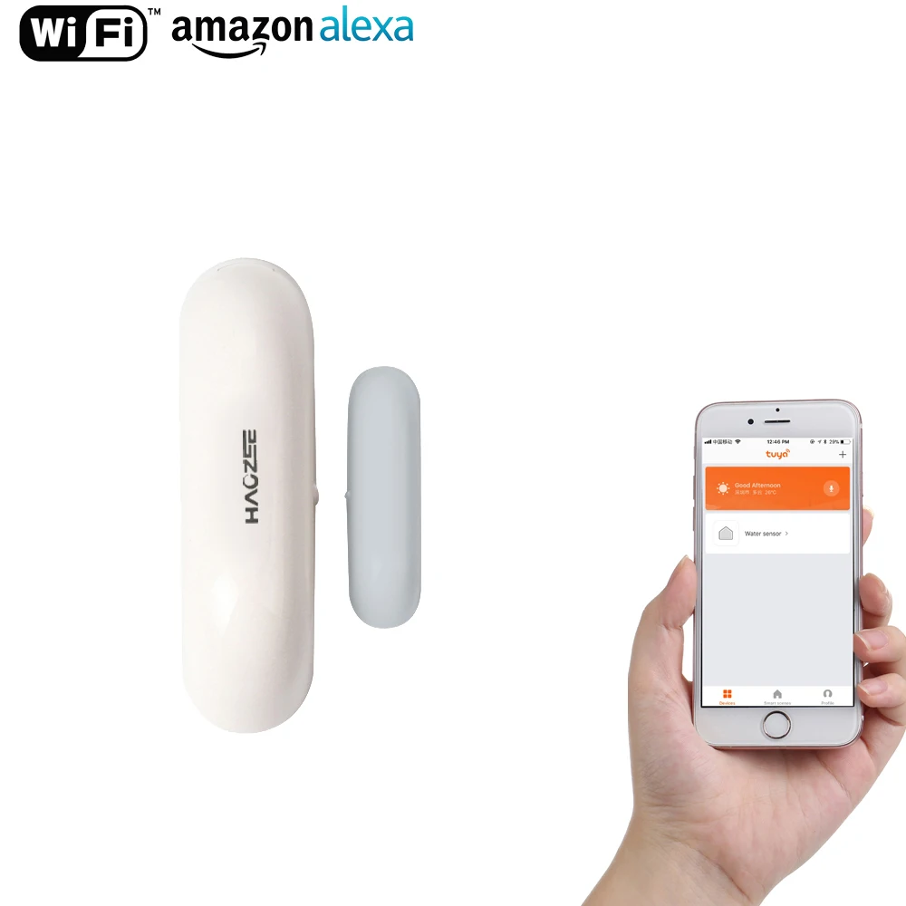 Vente WiFi Smart Porte Fenêtre Capteur Magnétique Contacter Maison Intelligente Détecteur Compatible, Fonctionnant Sur Batterie, Sans Hub Nécessaire